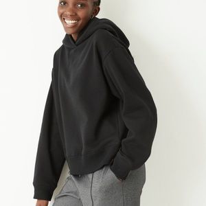 Women's Hooded All Day Fleece Sweatshirt - A New Day Black L
